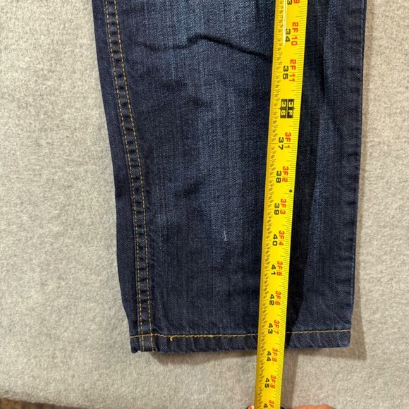Levis Jeans Mens 34x34 Blue 514 Straight American Workwear Denim Mid Rise - Picture 7 of 11